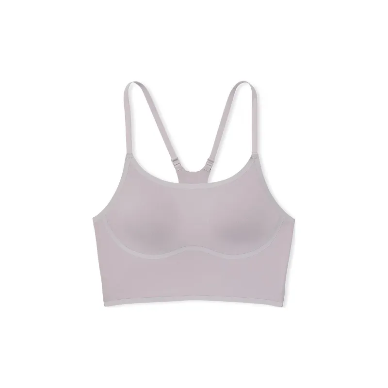 Victoria's Secret PINK Relay Racerback Sports Bra / Violet Ashes Bra Women's Purple Gray-0