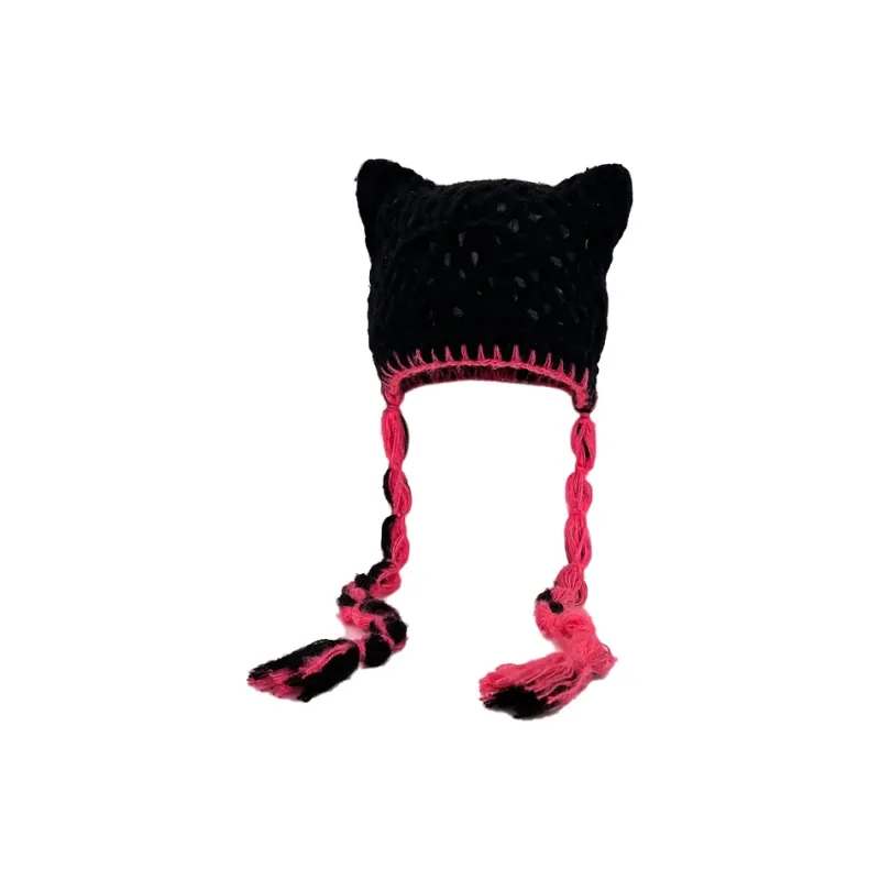 MUSTKOO Knitted Fabric Beanies Women's-6