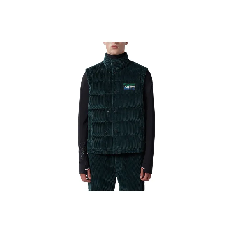 Moncler Vests Men Dark Green-1