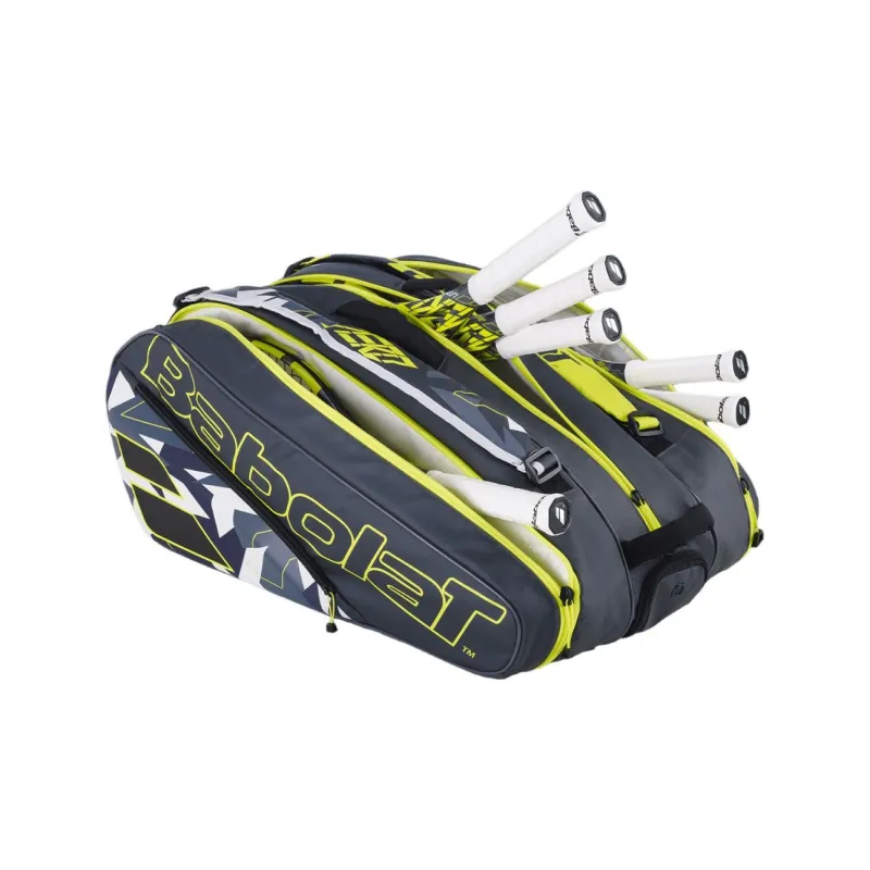 Babolat Tennis Racket Bags Recycled Polyester Unisex 77 L Gray Yellow-2