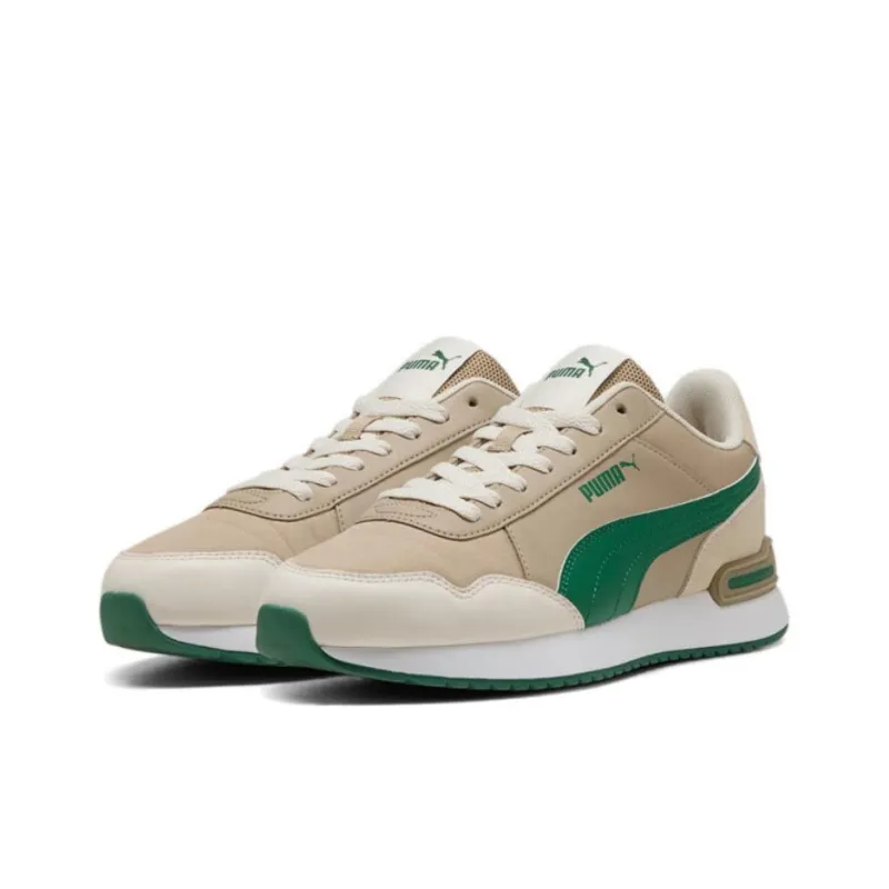 PUMA Anti-Slip Wear-Resistant Low-Top Casual Shoes Unisex Light Brown-2