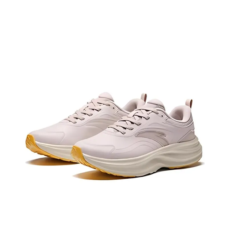 Anta Light Cloud Wear Resistant Slip Resistant Low Top Casual Running Shoes Women's Pink-1
