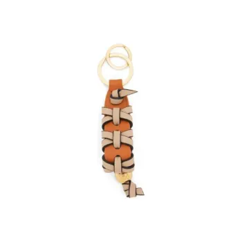 LOEWE Calfskin Keychains Unisex Orange