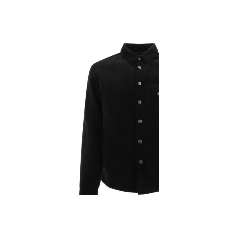 PRADA Long Sleeved Logo Plaque Shirt-8