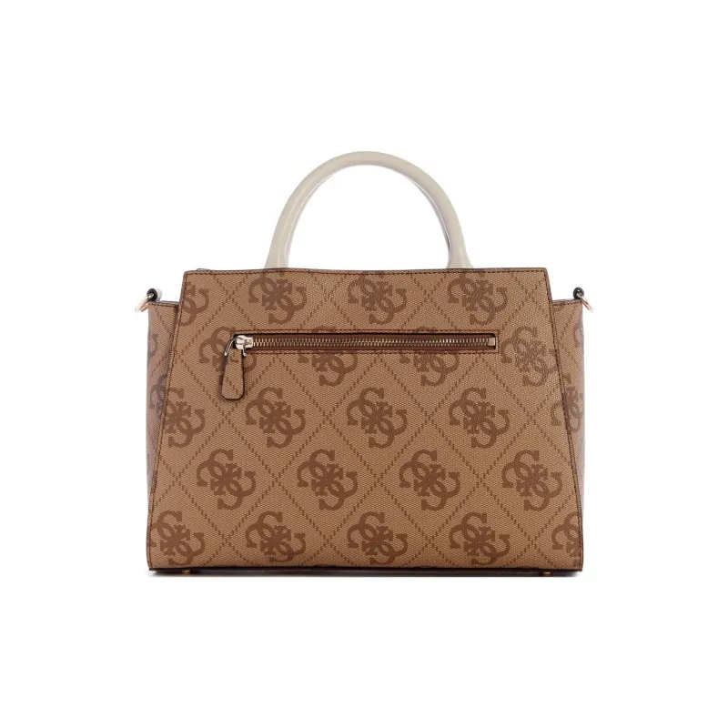 GUESS Artificial Leather Tote Bag Shopping Bag Shoulder Bag Crossbody Bag Handbag Women's Brown-2