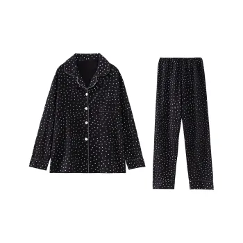 Sleeping Beauty Pajama Set Women's Black