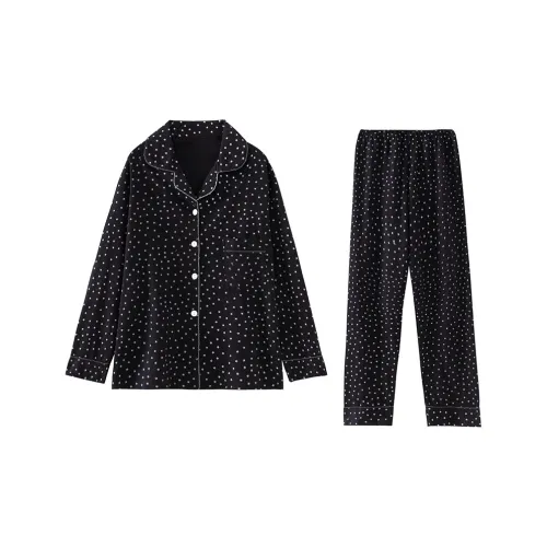 Sleeping Beauty Pajama Set Women's Black