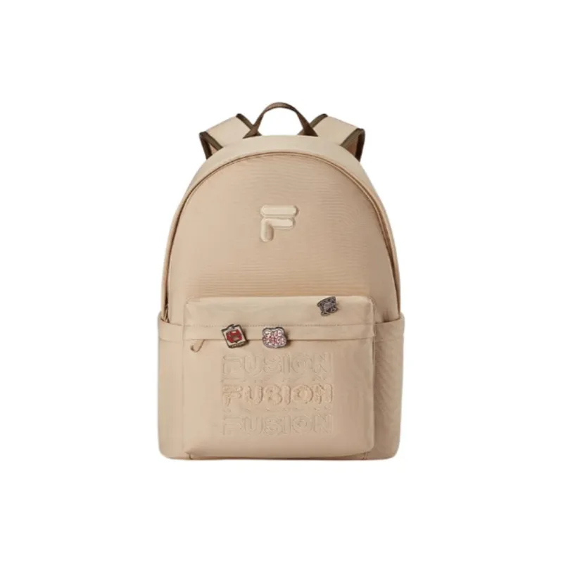 FILA FUSION Fabric Backpack Extra Small Unisex Light Brown Gray-0