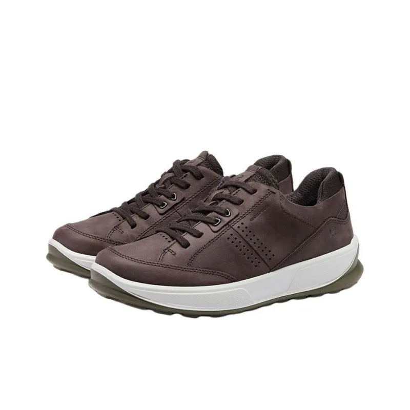 Ecco Abrasion Resistant Low Top Casual Shoes Men's Coffee-3