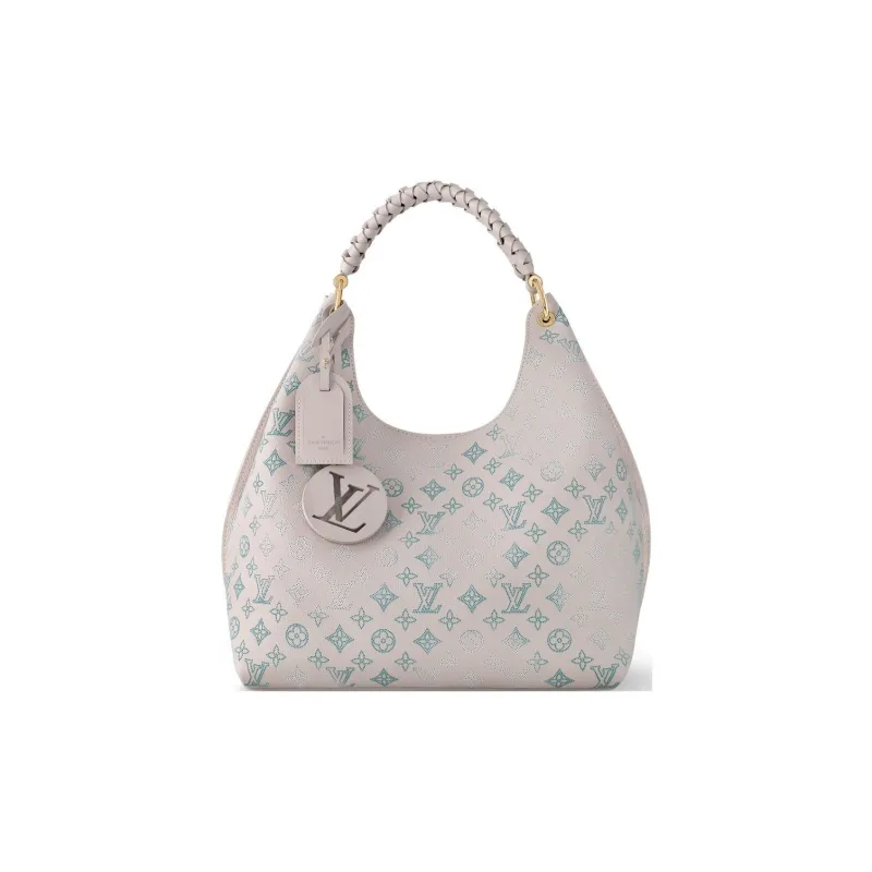 LOUIS VUITTON Calfskin One Shoulder Handbag Women's Taupe-0