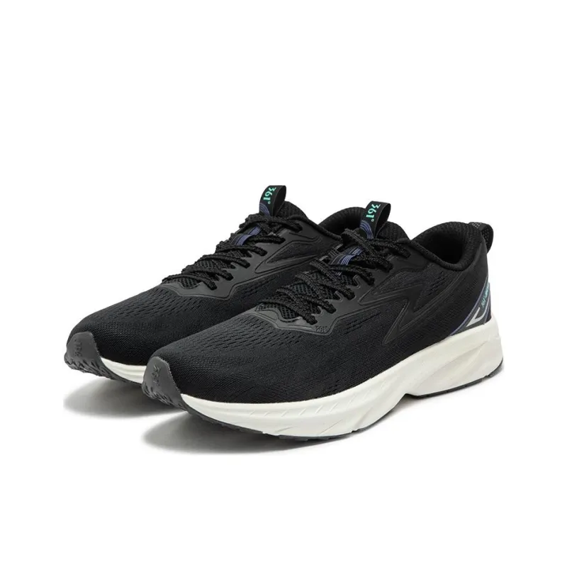 361° Anti Slip Wear Resistant Low Top Casual Running Shoes Men's Black Blue-2
