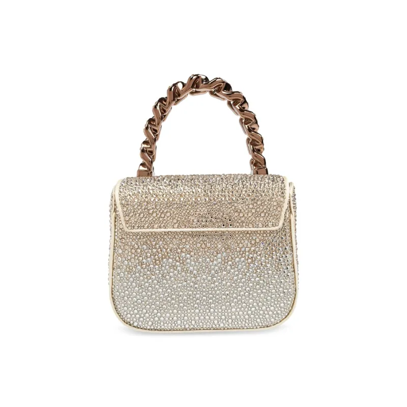 VERSACE Crystal Shoulder Bag Crossbody Bag Handbag Mini Women's Ivory-2