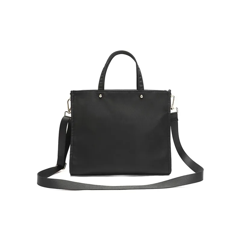 DOSRFINI Polyamide Tote One Shoulder Handbag Regular Women's Black-4