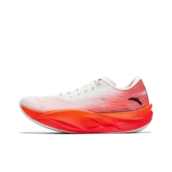 Anta C202 6.0 Cushioning Wear Resistant Low Top Carbon Plate Nitrogen Technology Marathon Running Shoes Men's White Red