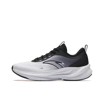 Anta Running Collection Cushioning Anti Slip And Wear Resistant Low Top Casual Running Shoes Men's White Black