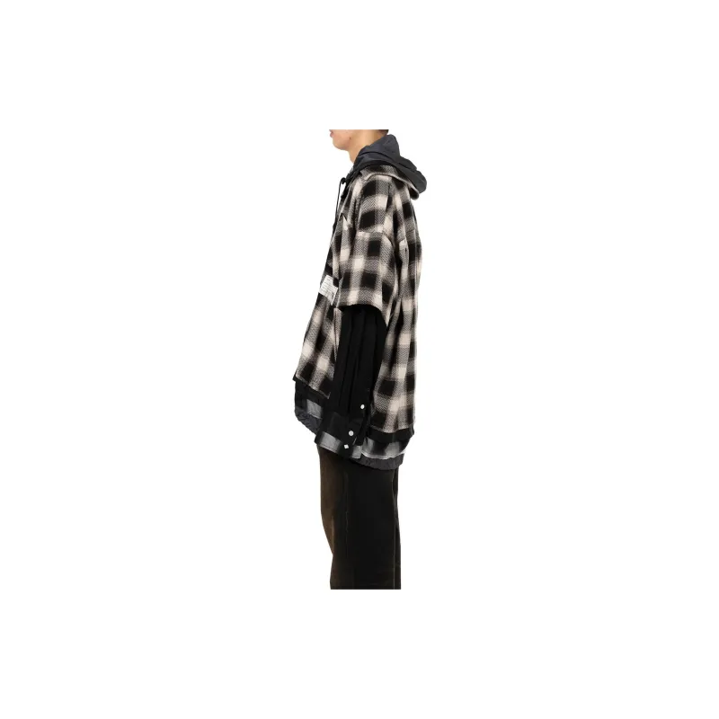 Maison Mihara Yasuhiro Plaid Drawstring Shirt-5