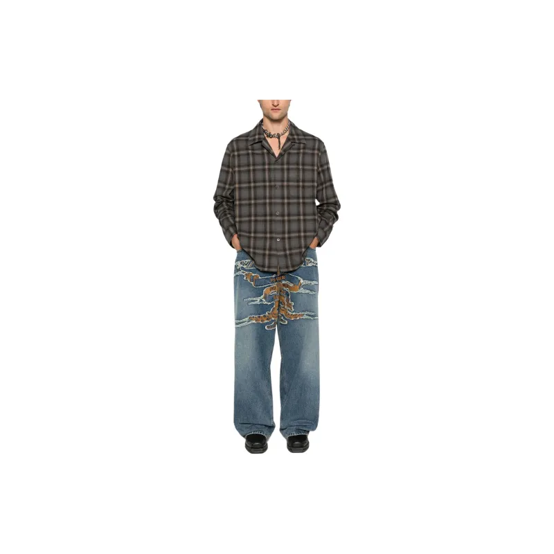 Y/Project Paris' Best Patch Distressed Jeans-2