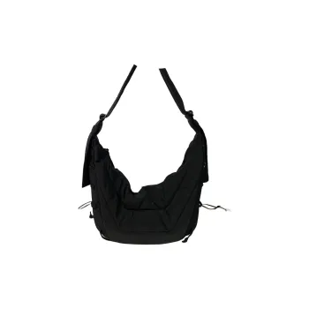 Lemaire Polyamide Shoulder Bag, Crossbody Bag Medium Size Women's Black