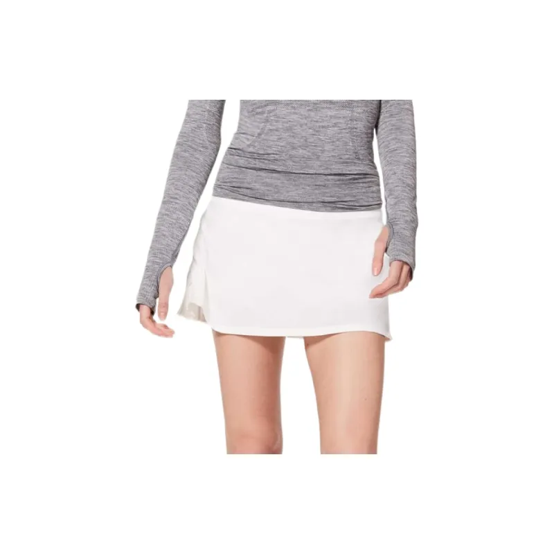 Lululemon Play Off The Pleats Casual Short Skirts Women's White-2