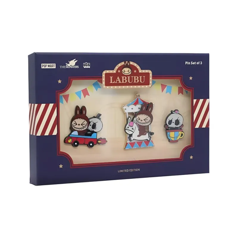 POP MART LABUBU Amusement Park Collection Badges-0
