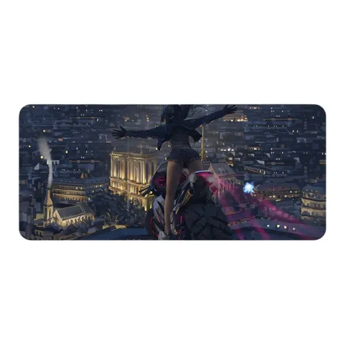 SHIBADU Rubber Biker Beauty Extra Large Anime Thickened Gaming Merch Men's Esports Computer Table Mat Mouse Pads