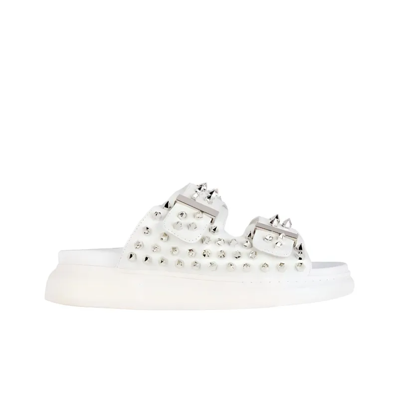 Alexander McQueen Hybrid Slide Slippers Women's White-1