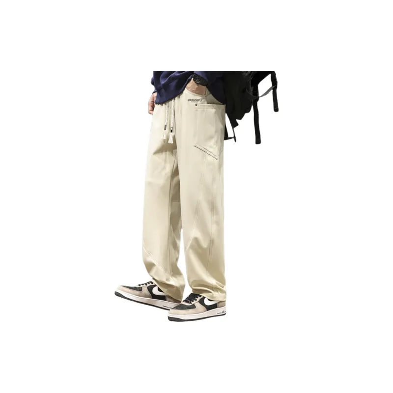 RED DRAGONFLY Casual Pants Unisex Light Gray-3