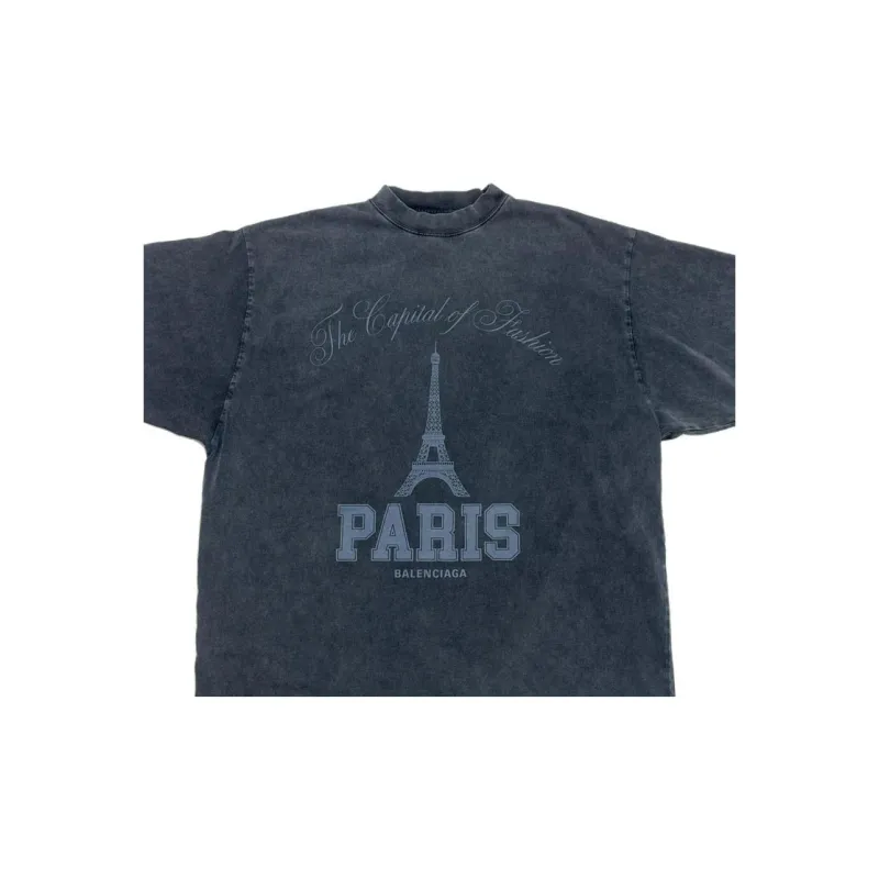 Balenciaga T Shirt Regular Fit Men's Black-2