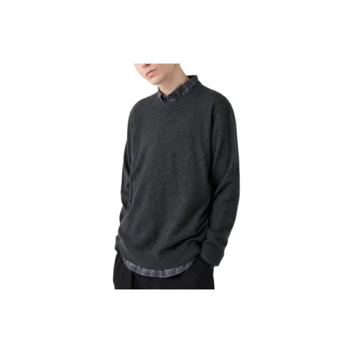 UNIQLO Cashmere Sweaters Unisex Dark Gray