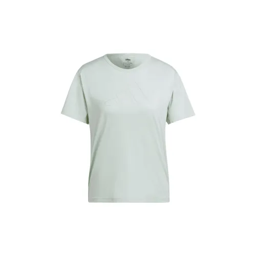 Adidas T-Shirts Women's Linen Green