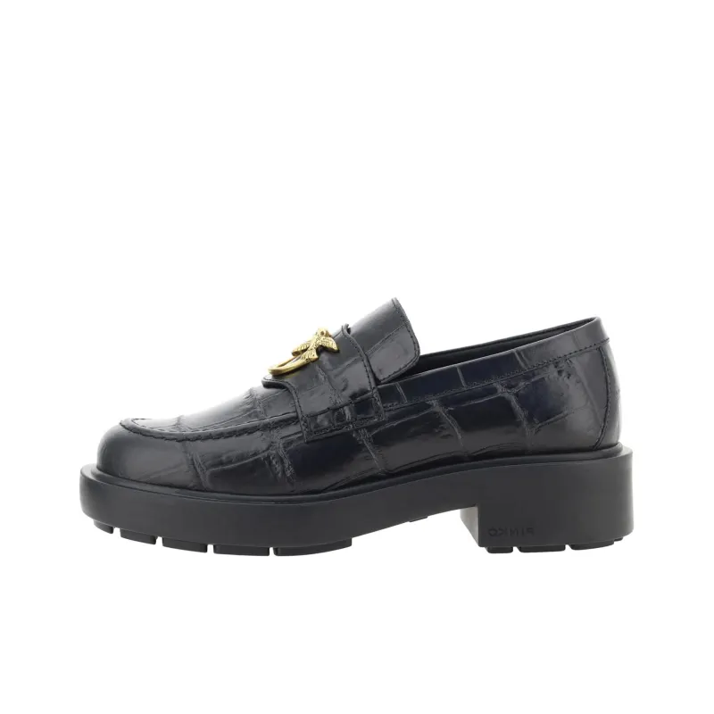 PINKO Tina Logo Plaque Embossed Loafers Women's-0