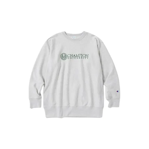 Champion Reverse Weave Sweatshirts Unisex Light Gray