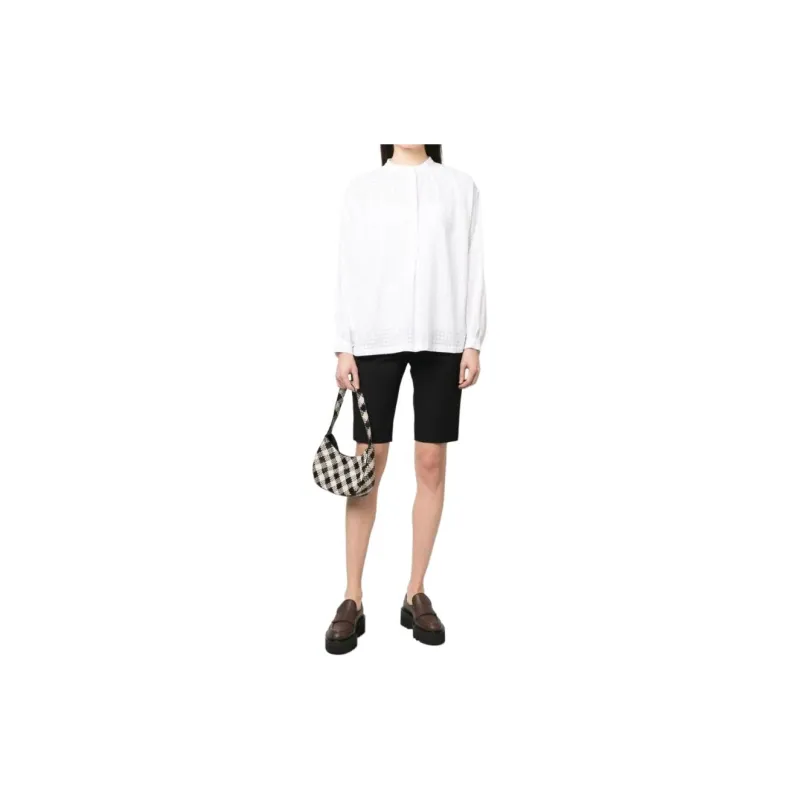 A.P.C Check Pattern Long Sleeved Blouse-2