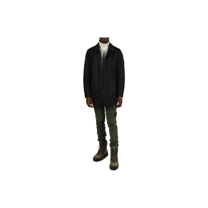 STONE ISLAND Logo Patch Concealed Fastened Jacket-1