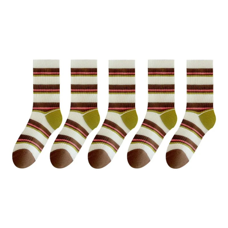 ROBINHOOD Mid Calf Socks Women's 5 Pack-8
