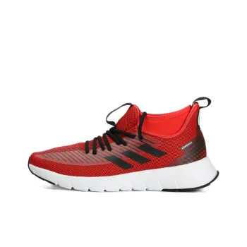 Adidas Asweego Anti-Slip Wear-Resistant Mid-Top Running Shoes Men's Red Black