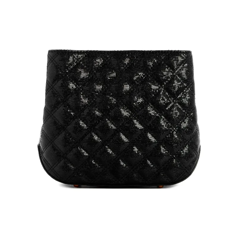 GUESS Artificial Leather Bucket Bags Crossbody Bag, Shoulder Bag Trumpets Women's Black-2