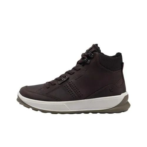 Ecco High-Top Casual Shoes Men's Brown