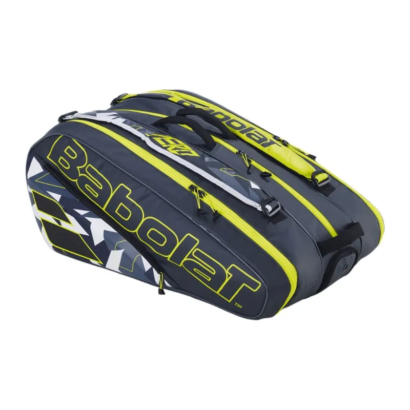 Babolat Tennis Racket Bags Recycled Polyester Unisex 77 L Gray Yellow-0