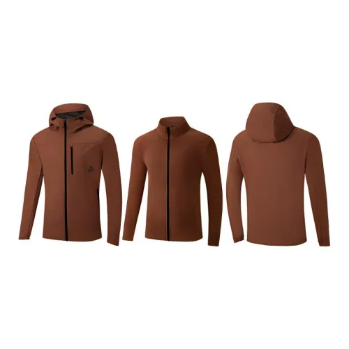 361° Windbreaker Jackets Unisex Coffee Shop Brown