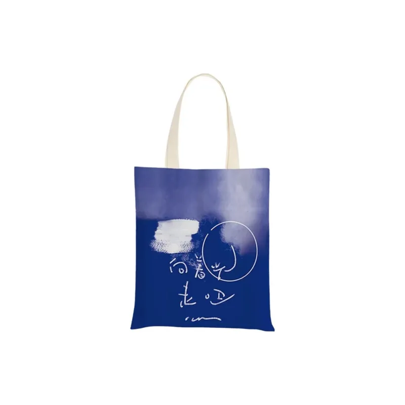 AOSONG Canvas Bag, Tote Handbag Small Medium Large Size Unisex Klein Blue-33