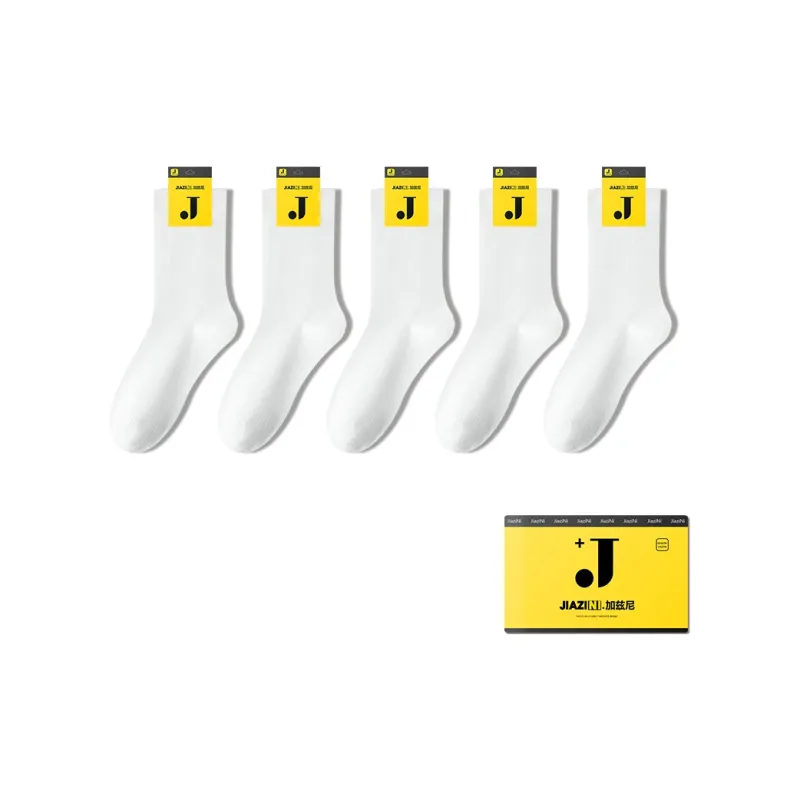 JIAZINI Mid Calf Socks Women's 5 Pack-4