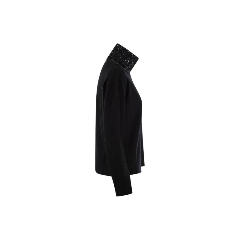 Fabiana Filippi Sequinned High Neck Knitted Jumper-2