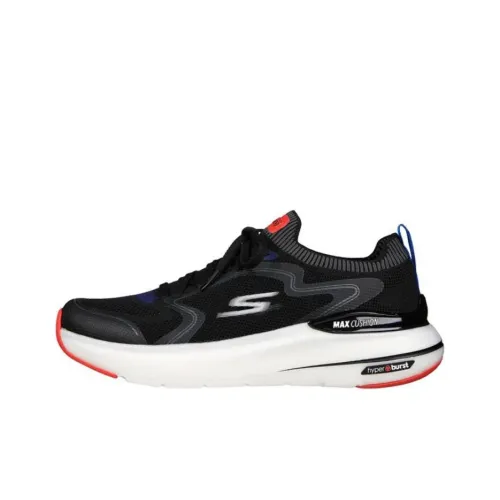 Skechers Go Run Hyper Burst Slip-Resistant Low-Top Running Chain Men's Black