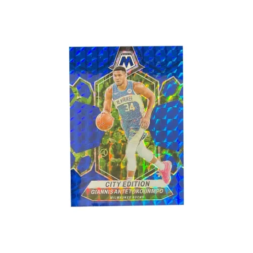 PANINI Antetokounmpo 2023 24 Mosaic Bucks Letter Bro Blue Mosaic Fold Basketball Card Product Access Sports Cards 1 Pc