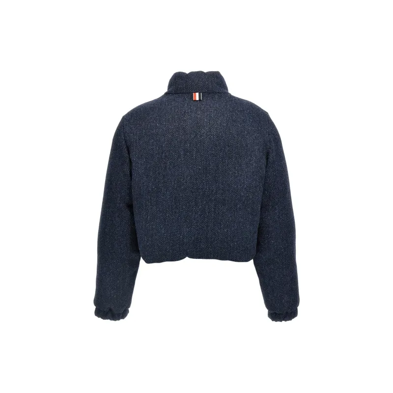 THOM BROWNE Herringbone Reversible Down Jacket-1