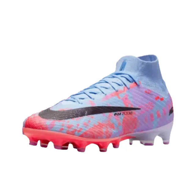 Nike Zoom Mercurial Superfly 9 Anti Slip Wear Resistant Soccer Shoes Unisex Blue-0