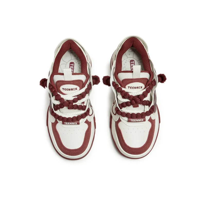 Teenmix Vegetable Circle Slip Resistant Low Top Skateboard Shoes Women's-17