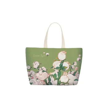 AOSONG Suede Technical Fabric Shoulder Bag Regular Unisex Sheepy Bunny Green
