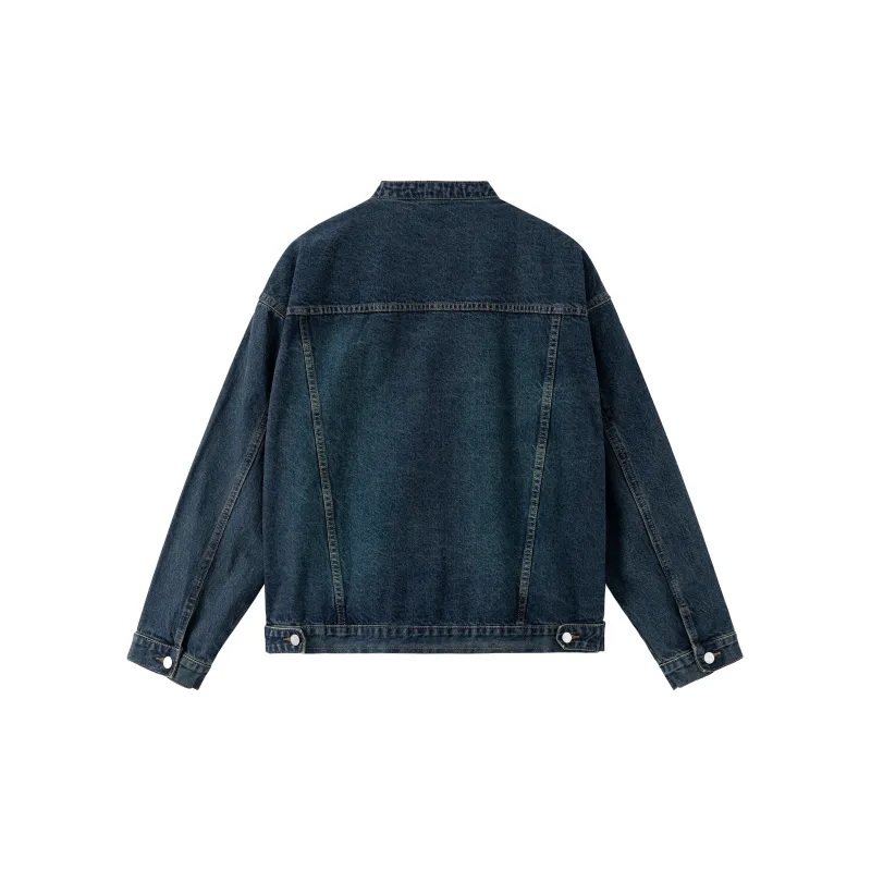 XINYINSU FW24 Denim Jacket Unisex Dark Blue-1